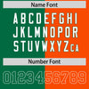 Custom Kelly Green Orange Personalized Split Two Tone Design Authentic Football Jersey