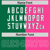 Custom Kelly Green Pink Personalized Split Two Tone Design Authentic Football Jersey