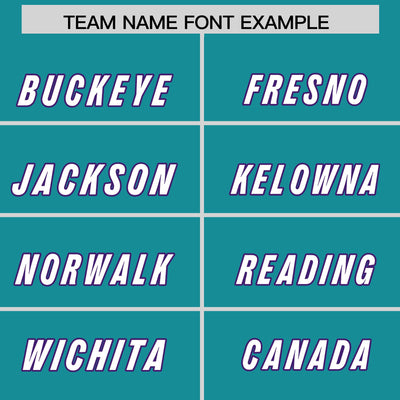 Custom Aqua Purple Retro Personalized Sleeve Line Authentic Football Jersey