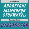 Custom Aqua Purple Retro Personalized Sleeve Line Authentic Football Jersey