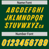 Custom Green Gold Retro Personalized Sleeve Line Authentic Football Jersey