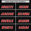 Custom Black Red Retro Personalized Sleeve Line Authentic Football Jersey