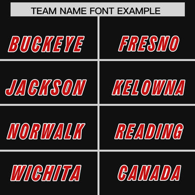 Custom Black Red Retro Personalized Sleeve Line Authentic Football Jersey