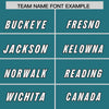 Custom Aqua White Retro Personalized Sleeve Line Authentic Football Jersey