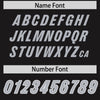 Custom Black Silver Retro Personalized Sleeve Line Authentic Football Jersey