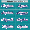 Custom Aqua Purple Retro Personalized Sleeve Line Authentic Football Jersey