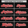 Custom Black Red Retro Personalized Sleeve Line Authentic Football Jersey