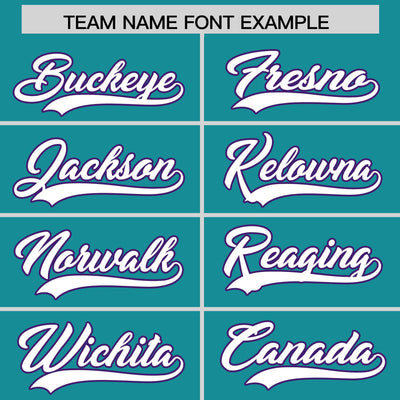 Custom Aqua Purple Retro Personalized Sleeve Line Authentic Football Jersey
