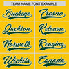 Custom Gold Green Retro Personalized Sleeve Line Authentic Football Jersey
