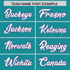 Custom Aqua Purple Retro Personalized Sleeve Line Authentic Football Jersey