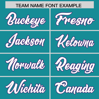 Custom Aqua Purple Retro Personalized Sleeve Line Authentic Football Jersey