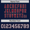 Custom Navy Gray Retro Personalized Sleeve Line Authentic Football Jersey
