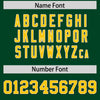 Custom Green Gold Retro Personalized Sleeve Line Authentic Football Jersey