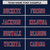 Custom Navy Gray Retro Personalized Sleeve Line Authentic Football Jersey