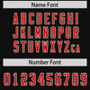 Custom Black Red Retro Personalized Sleeve Line Authentic Football Jersey