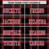 Custom Black Personalized Plaid Pattern Design Authentic Football Jersey