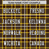 Custom Brown Personalized Plaid Pattern Design Authentic Football Jersey