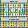 Custom Green Personalized Plaid Pattern Design Authentic Football Jersey