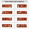 Custom White Navy-Orange Raglan Sleeves Personalized Side Pattern Authentic Football Jersey
