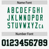 Custom White Black-Kelly Green Raglan Sleeves Personalized Side Pattern Authentic Football Jersey