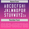 Custom Purple Pink Gradient Personalized Side Pattern Authentic Football Jersey