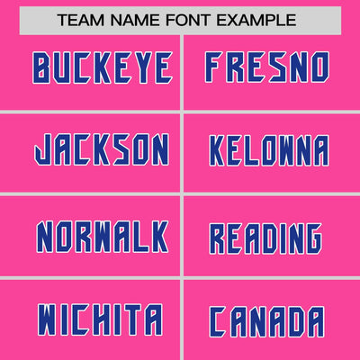 Custom Pink Royal White Crew Neck Personalized Raglan Long Sleeve Performance T-shirt