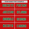 Custom Red Kelly Green White Crew Neck Personalized Raglan Long Sleeve Performance T-shirt