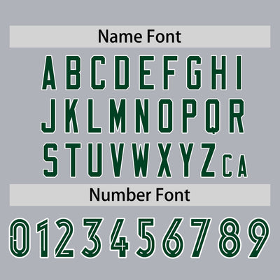 Custom Gray Green White Crew Neck Personalized Raglan Long Sleeve Performance T-shirt