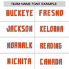 Custom White Powder Blue Orange Crew Neck Personalized Raglan Long Sleeve Performance T-shirt