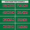Custom Kelly Green Crimson White Crew Neck Personalized Raglan Long Sleeve Performance T-shirt