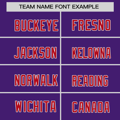 Custom Purple Red White Crew Neck Personalized Raglan Long Sleeve Performance T-shirt