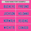 Custom Pink Royal White Crew Neck Personalized Raglan Long Sleeve Performance T-shirt