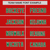 Custom Red Kelly Green White Crew Neck Personalized Raglan Long Sleeve Performance T-shirt
