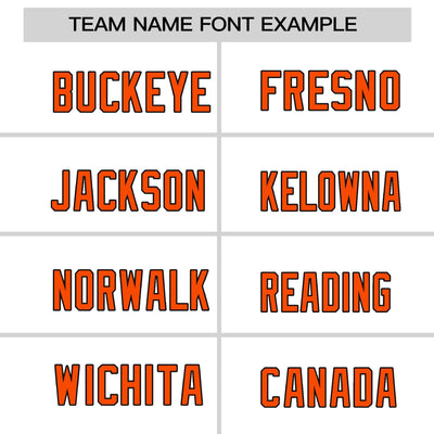 Custom White Black Orange Crew Neck Personalized Raglan Long Sleeve Performance T-shirt