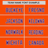Custom Orange Purple White Crew Neck Personalized Raglan Long Sleeve Performance T-shirt