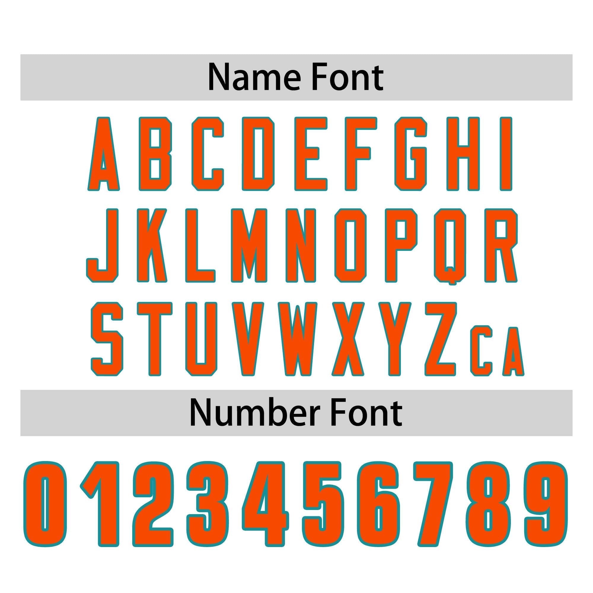 Custom White Aqua Orange Crew Neck Personalized Raglan Long Sleeve Performance T-shirt