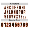 Custom White Orange Brown Crew Neck Personalized Raglan Long Sleeve Performance T-shirt