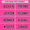 Custom Pink Black White Crew Neck Personalized Raglan Long Sleeve Performance T-shirt