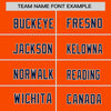 Custom Orange Navy White Crew Neck Personalized Raglan Long Sleeve Performance T-shirt