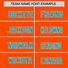 Custom Orange Aqua White Crew Neck Personalized Raglan Long Sleeve Performance T-shirt
