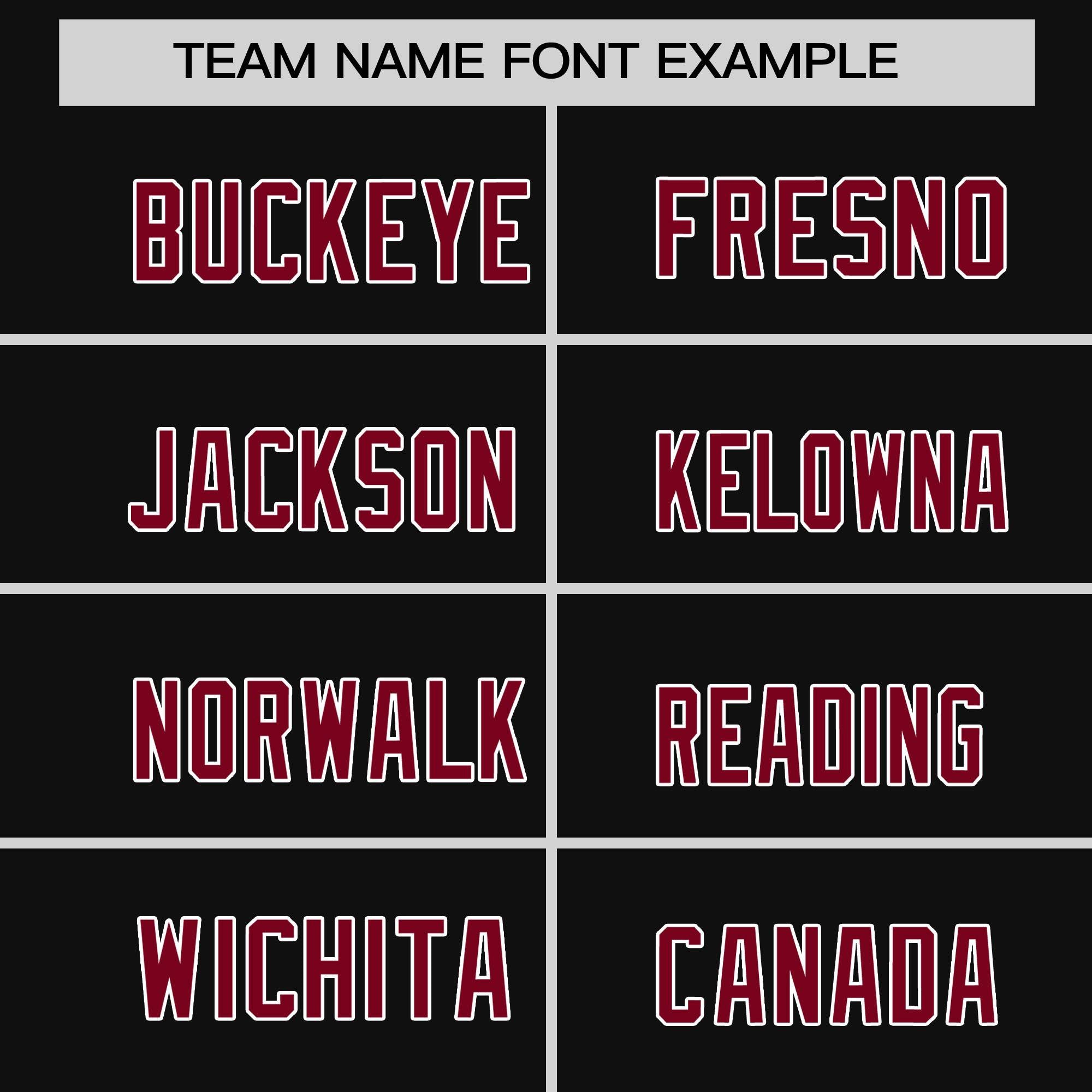 Custom Black Crimson White Crew Neck Personalized Raglan Long Sleeve Performance T-shirt