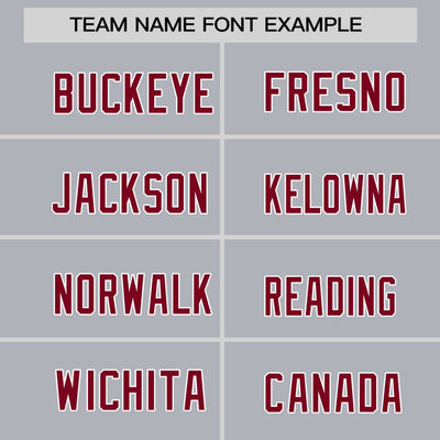 Custom Gray Crimson White Crew Neck Personalized Raglan Long Sleeve Performance T-shirt