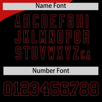 Custom Red Black Color Block Varsity Full-Zip Letterman Wave Jacket Hoodie