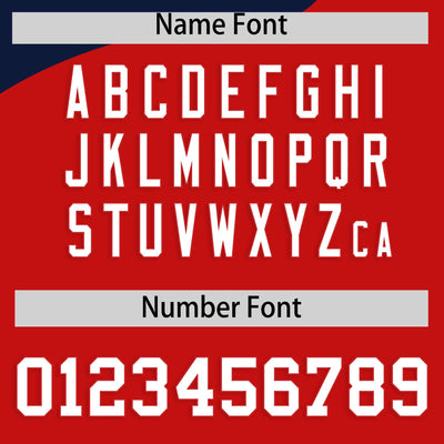 Custom Navy Red Color Block Varsity Full-Zip Letterman Wave Jacket Hoodie