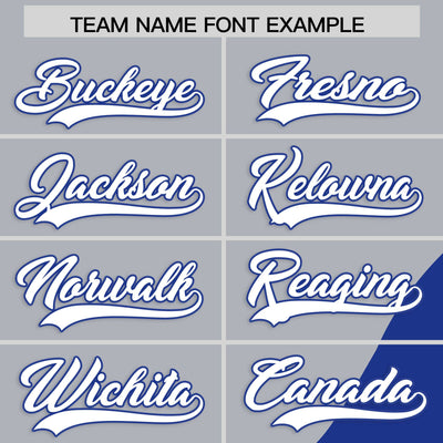 Custom Gray Royal Color Block Varsity Full-Zip Letterman Wave Jacket Hoodie