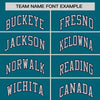 Custom Aqua Classic Style Personalized Uniform Pullover Hoodie