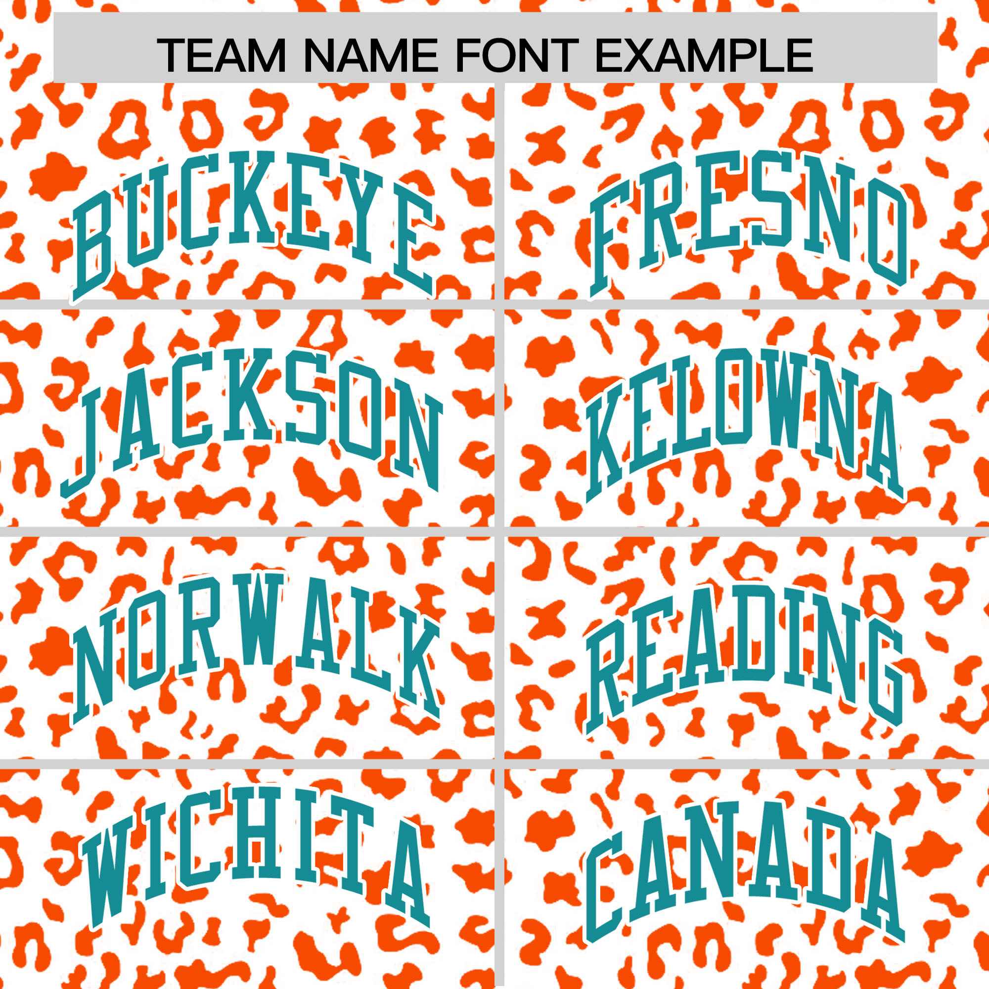 Custom White Orange Varsity Full-Zip Letterman Leopard Print Jacket Hoodie