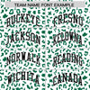 Custom White Kelly Green Varsity Full-Zip Letterman Leopard Print Jacket Hoodie