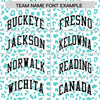 Custom White Bright Green Varsity Full-Zip Letterman Leopard Print Jacket Hoodie