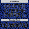 Custom Gold Royal Varsity Full-Zip Letterman Leopard Print Jacket Hoodie